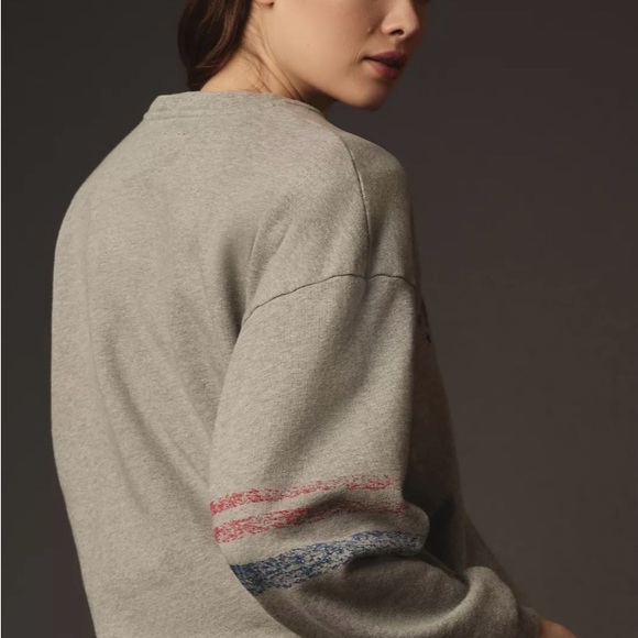 MOTHER The Drop Square Sweatshirt Mother Stars Size XS - Picture 3 of 14